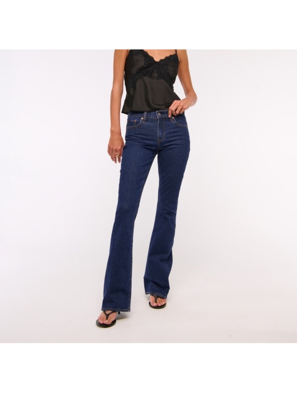 Abercrombie & Fitch Mid Rise Flare Jeans